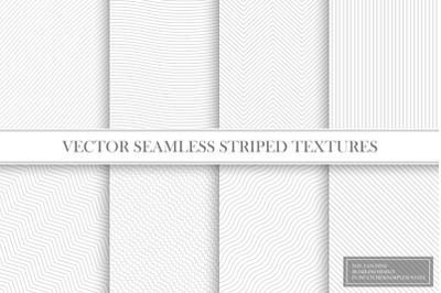 Delicate seamless striped patterns