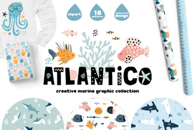 ATLANTICO. Marine graphic collection