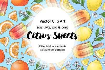 Citrus Sweets  vector clip art