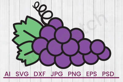 Grapes - SVG File, DXF File