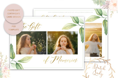 PSD Photo Gift Card Template #53