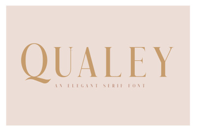 Qualey - Elegant Serif Font