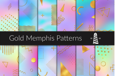 Gold Memphis Patterns