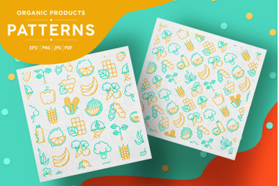 Organic Products Patterns Collection