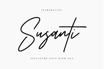 Susanti Signature Font