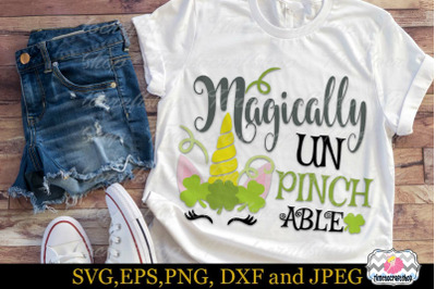 SVG, Dxf, Eps &amp; Png St Patrick&#039;s Magically Unpinchable