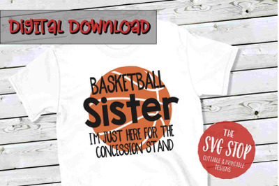 Basketball Sis -SVG, PNG, DXF