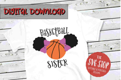 Basketball Sister 2-SVG, PNG, DXF