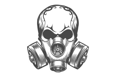 Skull in a Gas Mask