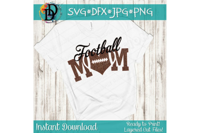 football svg, Football mom SVG, Football design, football transfer.  f