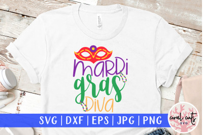 Mardi Gras Diva - Mardi Gras SVG EPS DXF PNG Cutting File