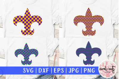 fleur de lis pattern - Mardi Gras SVG EPS DXF PNG Cutting File