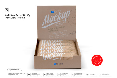 Download Kraft Display Box Mockup Yellowimages