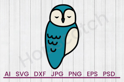 Owl - SVG File, DXF File