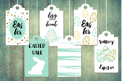 Green Easter Sale Tags