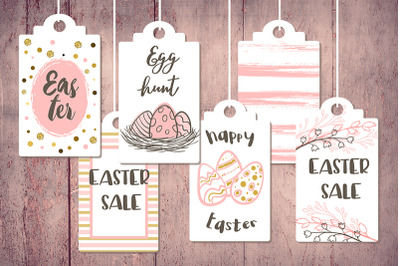 Pink Easter Sale Tags