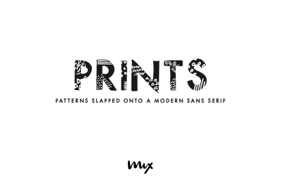 Prints  - A Printed Sans Serif
