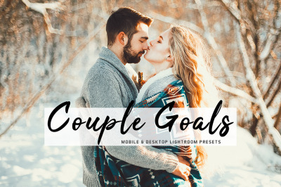 Couple Goals Mobile &amp; Desktop Lightroom Presets Pack