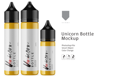 Download 4 Bottles Pack Mockup Halfside View Yellowimages