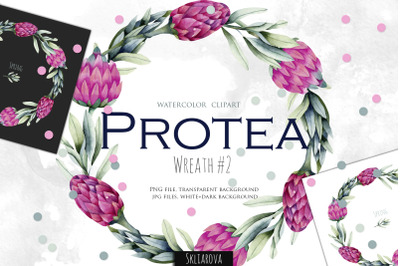 Protea. Wreath #2