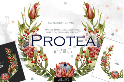 Protea. Wreath #3