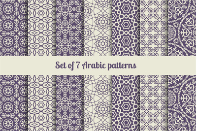 Arabic patterns set