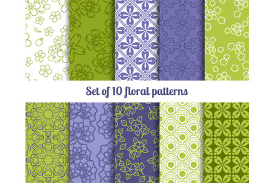 High-quality floral patterns