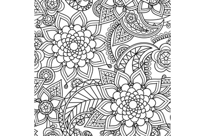 Seamless asian paisley pattern