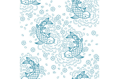 Koi carp pattern