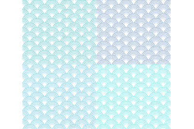 Vector wave seamless pattern