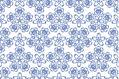 Blue ornament pattern