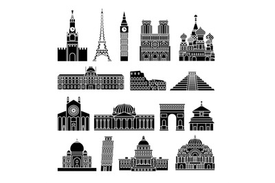 Travel Landmarks Icons