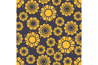 Seamless pattern with flowers