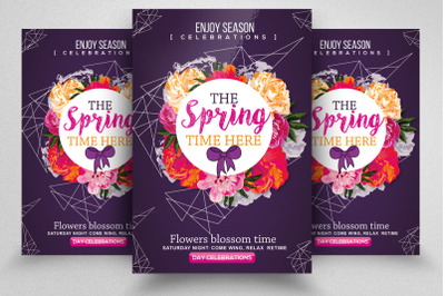 Spring Is Coming Flyer Template