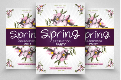 Spring Festival Flyer Template