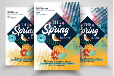 Spring Party Flyer Template