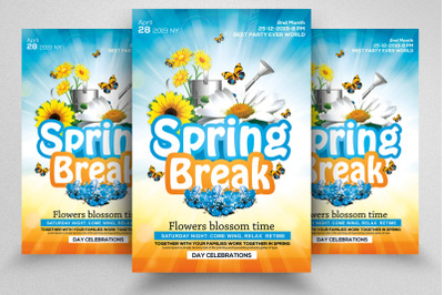 Spring Party Flyer Template