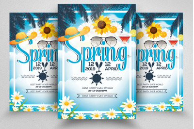 Spring Party Flyer Template