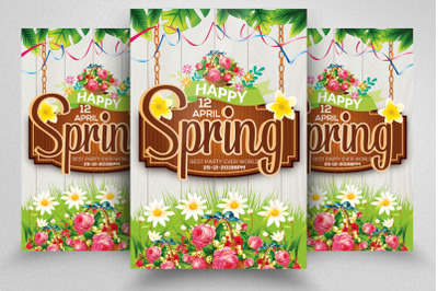 Spring Festival Flyer Template