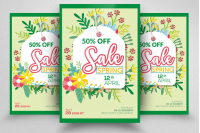 Spring Sale Flyer Template