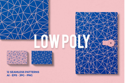 Low Poly Seamless Patterns