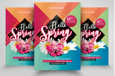 Spring Festival Flyer Template