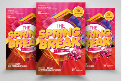 Spring Party Flyer Template