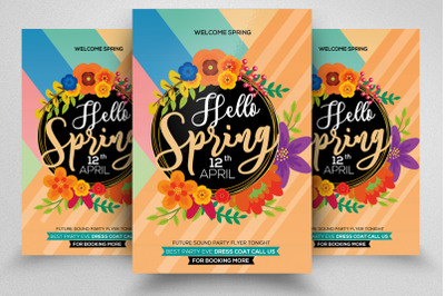 Spring Party Flyer Template