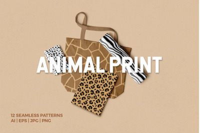 Animal Print Seamless Patterns