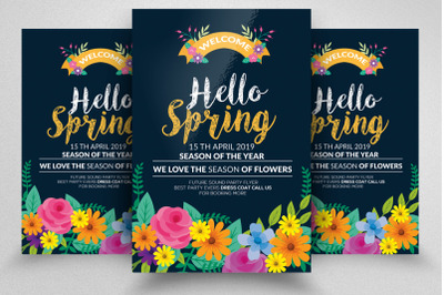 Hello Spring Flyer Template