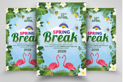 Spring Break Flyer Template