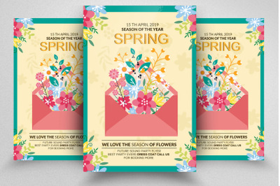 Spring Party Flyer Template