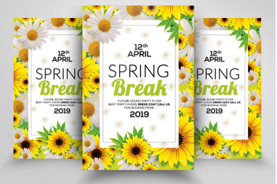 Spring Break Flyer Template