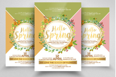 Hello Spring Flyer Template